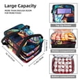 thumbnail image 3 of Turtle Insulated Double Layered Lunch Bag with Large Capacity, 7.1x11.4x16.1 Inches, Hand-Carried Meal Bag for Men and Women, 3 of 6
