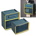 thumbnail image 4 of Bathroom Tissue Box Dispenser, Waterproof Toilet Paper Holder Smart Storage PP Easy Changing  for Hotel Blue,Grey, 4 of 8