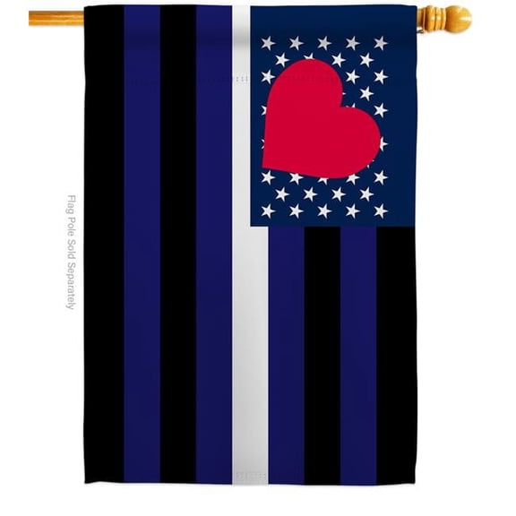 Americana Home & Garden H148654-BO US Leather Pride Support 28 x 40 in. Double-Sided Decorative Horizontal House Flags for Decoration Banner Garden Yard Gift