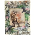 thumbnail image 3 of Dinosaur Blanket Vintage Dinosaurs Decor Throw Blanket Super Warm Soft Plush Fleece Flannel Rex Blanket Gifts for Girls Boys Teens Dino Lover Baby Kids Women for Winter Couch Bedding 50"X60", 3 of 6