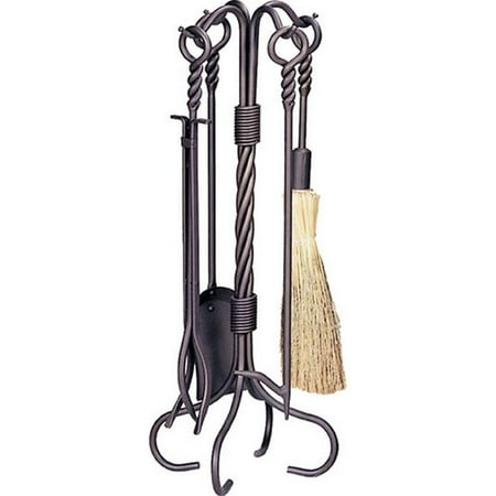 

UniFlame F-1643 5-Piece Bronze Fire Set Tools with Ring-Swirl Handles