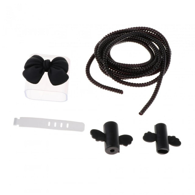 Funda protectora para Cable de carga, accesorios para Cable de datos, adaptador transparente de 18W, 20W y 30W, funda para Cable de datos con enchufe negro