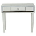 thumbnail image 5 of Heather Ann Avery Collection White Wood 1-Drawer Console Cabinet with Clear Mirror, 5 of 9
