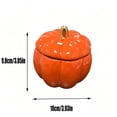 thumbnail image 3 of Orange Pumpkin Candle, Pumpkin Shape Candles, Pumpkin Spice Scented Candle, Ceramic Pumpkin Candle, Fall Candles, Candles for Home Decor, Fall Thanksgiving Gifts, 3 of 7