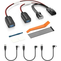 GPS Dash Cam Power Adapter,(5Pin Type F Connector)Mirror Camera Radar Charger Station GPS Dashcam Charger Cable for Select Ford Bronco Sport,Explorer and More with Auto-dimming Rearview Mirror