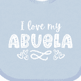thumbnail image 4 of Inktastic I Love My Abuela with Hearts Boys or Girls Baby Bib, 4 of 4