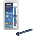 thumbnail image 4 of Buildex Tapcon 11420 Concrete Screw Anchor, 1/2 in Dia, 4 in L, Steel, Zinc Blue - pack of 10, 4 of 5