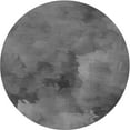 thumbnail image 1 of Ahgly Company Indoor Round Patterned Battleship Gray Area Rugs, 4' Round, 1 of 6