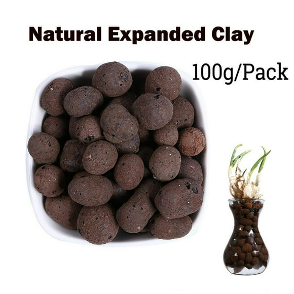 YOPTOP 50% off Clear! Organic Expanded Clay Pebbles Grow Media Hydroponics 100g