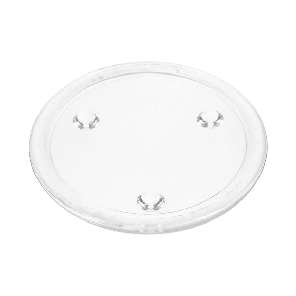 TASTAN Candle Holder Plate, Glass Candle Plate - Elegant Round Candle Holder Tray, Versatile Home Decor Base for Tea Lights & Decorative Arrangements, Decorative Candle Base, White