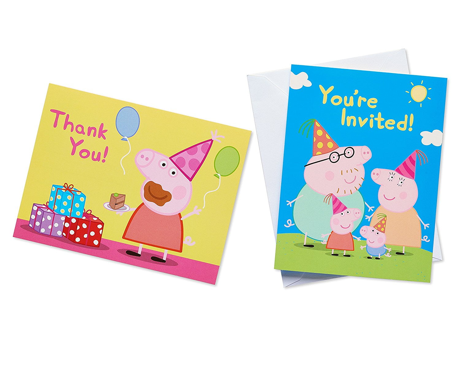 Peppa Pig Party Invite And Thank You Combo Pack 8ct Walmart Com