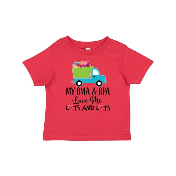 Inktastic My Oma and Opa Love Me Grandson Truck Boys Baby T-Shirt