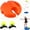 1pc#B, variant on Tennis Practice Rebounder Ball Trainer with String and Weighted Base, Solo Self Training Equipment for Beginners Indoor Outdoor Use