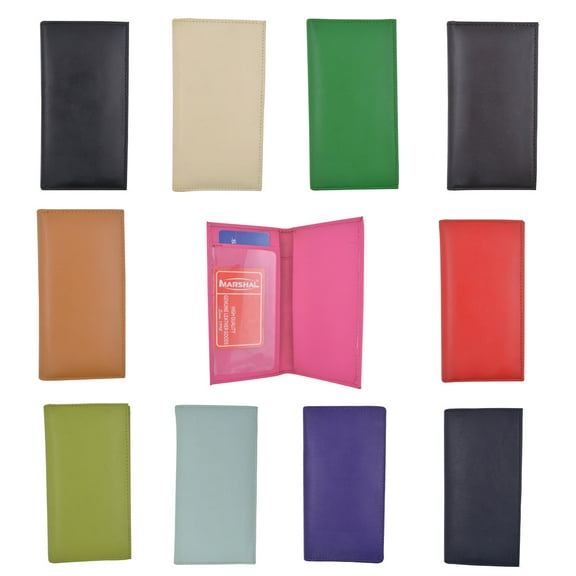 Wholesale Lots of Basic PU Leather Checkbook Covers ASSORTED COLORS