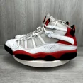 thumbnail image 3 of Ni - ke Ni - ke Air Jordan 6 Rings Cherry Red White Bulls Mens 12 322992-126 Sneakers OG, 3 of 5
