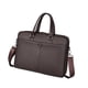 thumbnail image 1 of Bolso de negocios para hombre, maletín, bolso de mano, bolso para ordenador, para viajes de negocios, trabajo de oficina PU marrón, 1 of 8