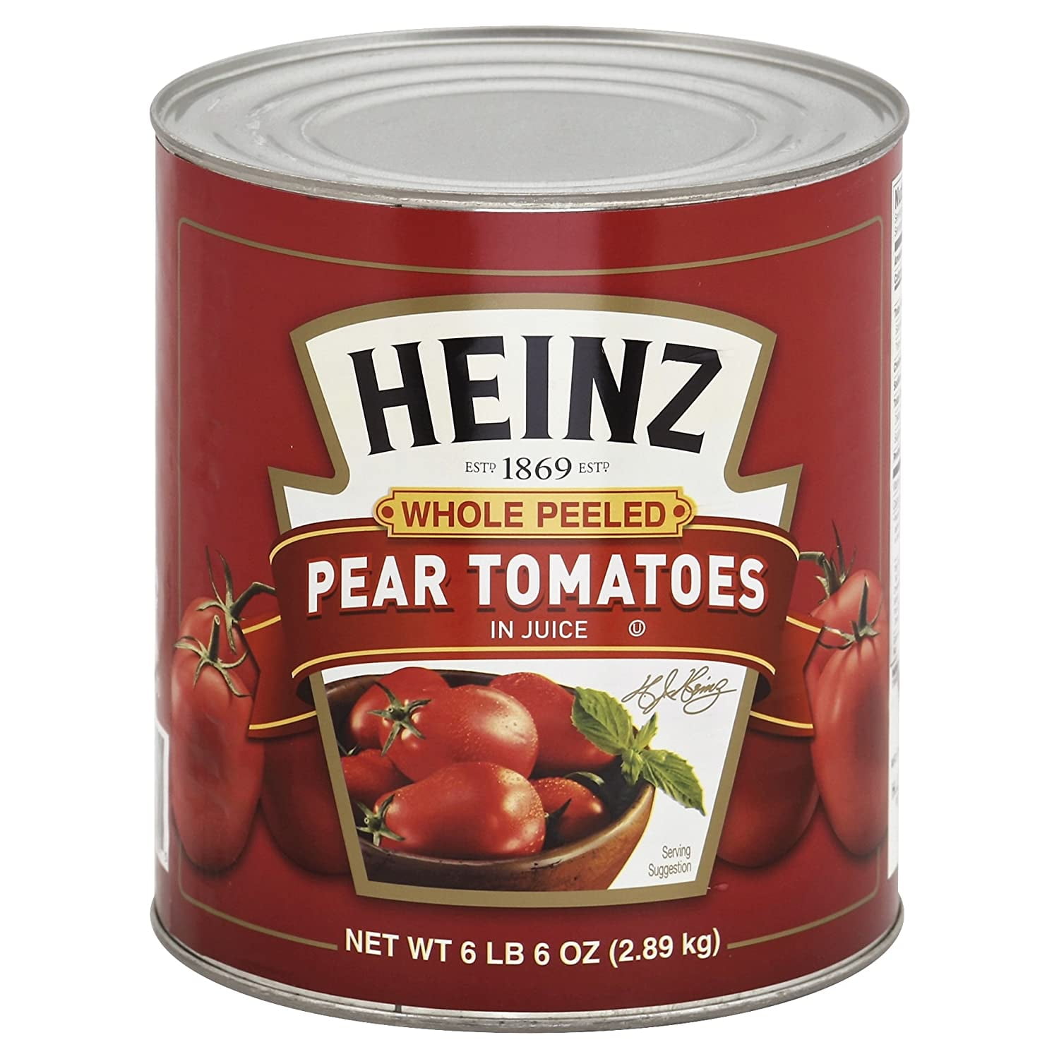 Heinz Whole Peeled Pears Tomatoes (6 lbs Can)