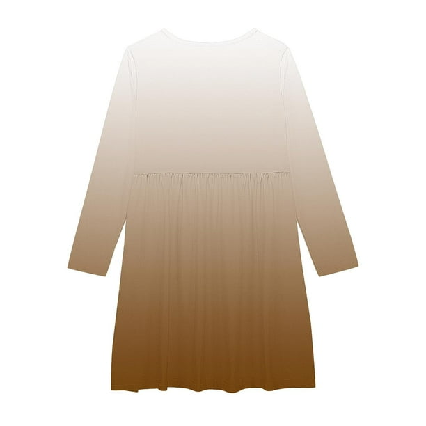 brown long sleeve skater dress Burnt Orange Dress | Handmade in Bali | Fashion | Gift