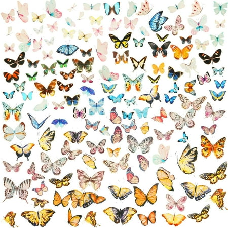 tenare 200 pieces vintage butterfly scrapbook stickers for diy decoration decorative butterfly stickers for scrapbook walmart canada