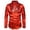A-Red951, variant on XIAONU Men's Sequin Satin Dress Shirt Slim Long Sleeve Collar Pullover Tunic Shiny Glamorous Party Eveningwear Top