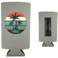 thumbnail image 2 of Retro Palm Trees Magnetic Slim Can Coolie (Gray), 2 of 4