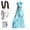Blue, variant on 100x280cm Kids Swing Hammock Set - Soft Hanging Chair with Mounting Hardware for Indoor Outdoor,Colour as Pictured