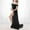 Black, variant on Maternity Dress for Photoshoot Women Off Shoulder Pregnants Sexy Photography Ruffled Short Sleeve Long Dress Pregnant Woman Front Split Floor Length Dresses Nursing Long Dress