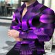 thumbnail image 1 of Camisas para hombre con estampado gráfico HD creativo dorado y morado de manga larga, suave y cómoda, impresionante impresión digital 3D, tallas s-6XL, 1 of 6