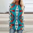 thumbnail image 2 of Mujeres Casual Manga larga Cuello redondo Tops Blusa suelta Popular-camisas impresas personalizadas Fridja czfsfas3384, 2 of 5