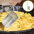 thumbnail image 3 of EeaseCA 1pc Filter Spoon Fried Food Colander Stainless Steel Skimmer for Home Kitchen, 3 of 7