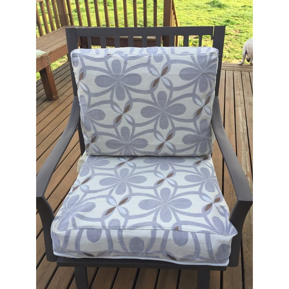 OctoRose Chair Seat Cover for Patio Chair, Reversible 3 Side Zipper