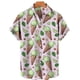 thumbnail image 3 of Camisas de helado divertidas con estampado 3D para hombre, camisas de playa de talla grande de manga corta de verano, blusas hawaianas con solapa para vacaciones, ropa para hombre, 3 of 5