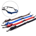 thumbnail image 3 of Sports Universal Nonslip Fixed Lanyard Glasses String Cord Detachable Eyeglasses Band Holder Elastic Glasses Strap Sunglasses Rope Glasses Neck Strap BLUE, 3 of 8