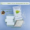 thumbnail image 4 of Small Trash Bags 2.6 Gallon - Bathroom Garbage Bag Biodegradable Kitchen Trash Can Liners Compostable Trash Bin Bags Plastic White Wastebasket Liners Mini Clear Trashbags for Office Dorm Bedroom Car, 4 of 8