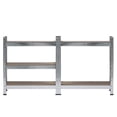 thumbnail image 6 of IVV 5-Tier Adjustable Storage Rack, Heavy Duty Galvanized Steel Shelving Unit, for Garage, Basement, Warehouse, Pantry, Closet, Kitchen, Load 175LBS Per Shelf, Gray, 6 of 8