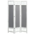 thumbnail image 2 of vidaXL 4-Panel Room Divider Gray 4.6'x5.4' Fabric, 2 of 24
