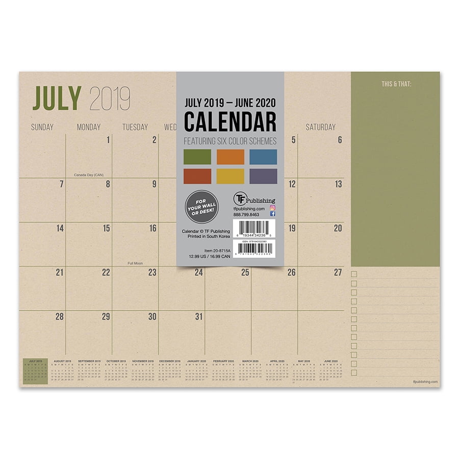 mini calendar pad