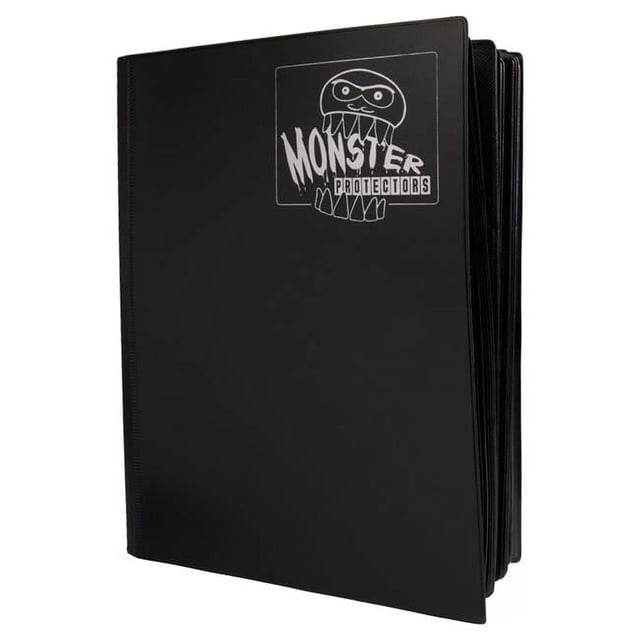 Monster Protectors Mega Monster 9-Pocket Binder, Matte Black, 720 Count