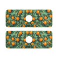 thumbnail image 7 of Yayeee Faucet Mat for Kitchen Sink 14.7" Diatomite Long Splash Guard Pad, Orange Tree Pattern, 2 Pack, 7 of 7