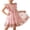Pink, variant on SBYOJLPB Girls' Summer Dress Sleeveless Ruffled Round Neck Lace Embroidery Mesh Princess Bow Skirt Casual Sundress