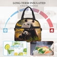 thumbnail image 4 of Naloa Forest Panda Print Lunch Bag for Women & Men Insulated Lunch Box or Cooler Lunch Tote Bags for Work, Travel, Outdoor, 4 of 5