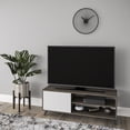 thumbnail image 3 of Ada Home Décor 2 Tier Venga TV Stand with Doors for TVs up to 53", White Oak, 3 of 7