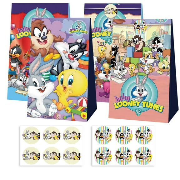 Looney Tunes Candy Bags 12PCS Party Favor Gift Bags Birthday Party Decorations