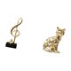 thumbnail image 5 of Figura decorativa de escritorio: Estatua de gato, escultura de nota musical, adorno decorativo de resina y cerámica, moderno, ideal para la oficina, e, 5 of 8