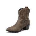 thumbnail image 1 of Botas Cortas de Vaquero Western para Mujer DREAM PAIRS Camel, 1 of 7