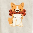 thumbnail image 3 of Corgi With Bone  - Toddler And Youth Crewneck Fleece Sweatshirt, 3 of 6