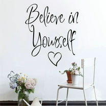 YUEVE In Yourself Removable Art Mural Home Room Wall Stickers Wall Tile Room Wall Decorations for Bedroom Wallpaper for Girls Room Bedroom Decals for Women Kitchen Decals for Wall Removable Peel And