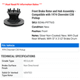 thumbnail image 2 of Front Brake Rotor and Hub Assembly - Compatible with 1974 Chevy C30 Pickup, 2 of 2