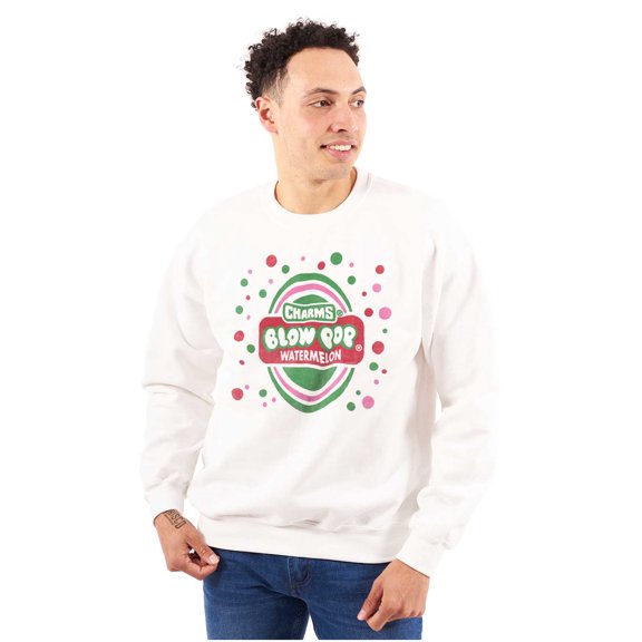 Watermelon Blow Pop Retro Candy Cute Sweatshirt for Men or Women Brisco Brands M