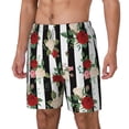 thumbnail image 2 of Balery Rose Flowers Mens Swim Trunks Swim Shorts for Men Quick Dry Inseam Beach Shorts with Compression Liner Pocket-XX-Large, 2 of 9